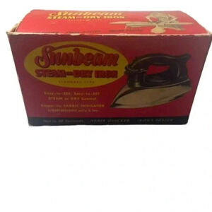 Vintage Collectible Sunbeam Empty Box Steam or Dry Iron S4 BOX ONLY
